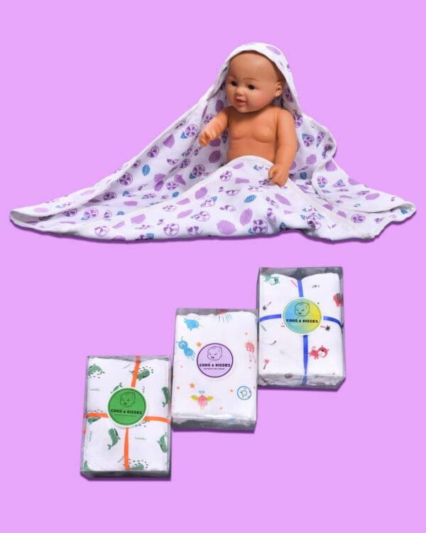 Muslin hooded towel - Image 4